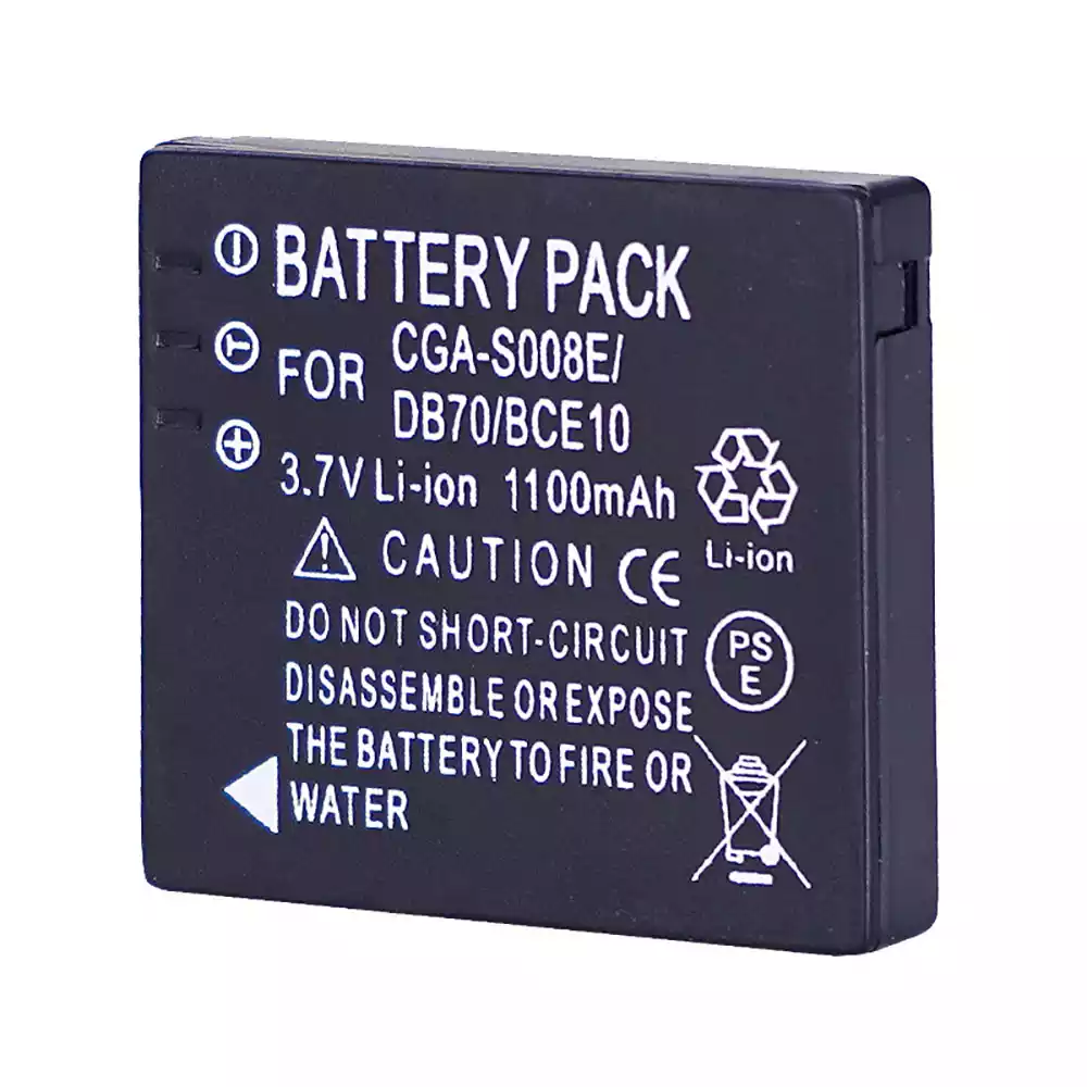 Camera battery for PANASONIC CGA-S008 CGA-S008A CGA-S008A/1B CGA-S008E CGA-S008E/1B - Image 2