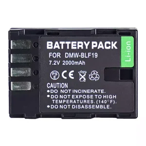 Camera battery for PANASONIC DMW-BLF19 DMW-BLF19E
