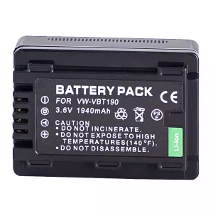 Camera battery for PANASONIC HC-V110 HC-V130 HC-V160 (V160K) HC-V180 (V180K) HC-V201 HC-V210 (V210M) HC-V250