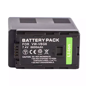 Camera battery for PANASONIC VW-VBG6