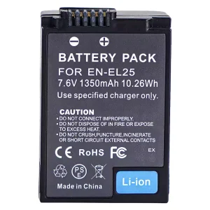 Camera battery for Nikon EN-EL25