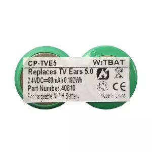 Replacement Bluetooth Headphone battery for TV EARS 5.0