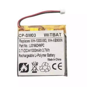 Replacement Bluetooth Headphone battery for Sony WH-1000XM4,WH-1000XM3,WH-XB900N,WH-CH710N/B,1588-0911,WH-H910N