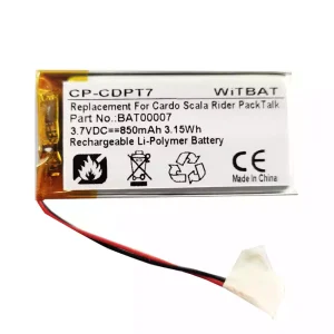 Replacement Bluetooth Headphone battery for Cardo Scala Rider Freecom 1,Scala Rider Freecom 2,Scala Rider Freecom 4