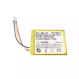 Replacement Bluetooth speaker battery for JBL GO 3,GSP383562