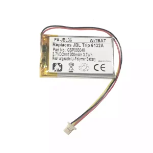 Replacement Bluetooth speaker battery for JBL Trip 6132A,GSP083048