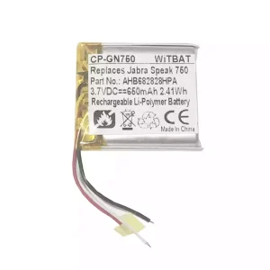 Replacement Bluetooth speaker battery for Jabra Speak 710,Jabra Speak 750,AHB682828HPA