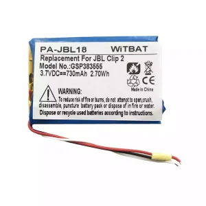 Replacement Bluetooth speaker battery for JBL Clip 2,P044052 GSP383555