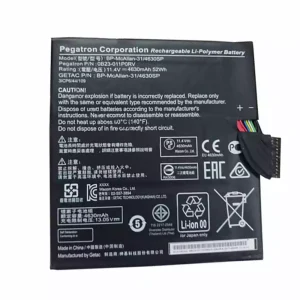 Laptop battery for Pegatron BP-McAllan-31,BP-McAllan-31/4630SP,OB23-011P0RV
