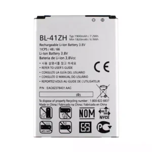 Phone battery BL-41ZH for LG L50,H340,H345,MS345,H343,C40,D213N,LS665