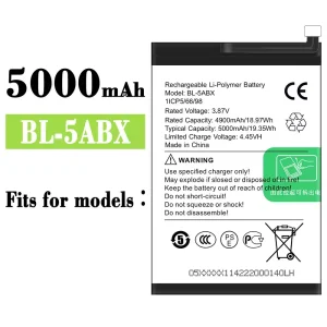 Phone battery BL-5ABX for Infinix