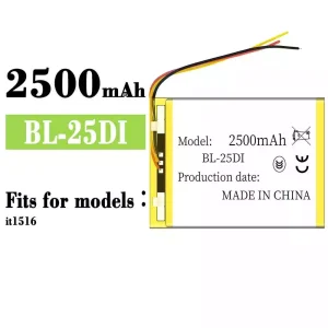 Phone battery BL-25DI for ITEL