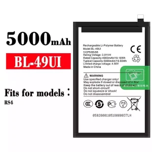 Phone battery BL-49UI for ITEL RS4