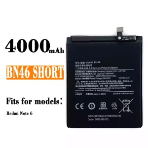 Phone battery BN46 for Xiaomi Redmi note 6