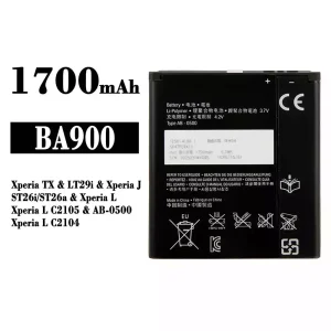 Phone battery BA900 for Sony Xperia TX / Xperia J / Xperia L
