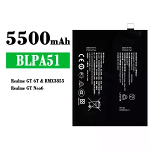 Phone battery BLPA51 for OPPO Realme GT 6T/ Realme GT Neo 6