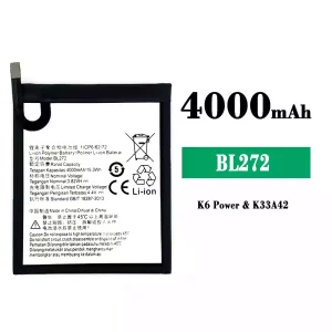 Phone battery BL272 for Lenovo K6 Power
