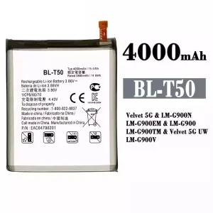 Phone battery BL-T50 for LG Velvet 5G