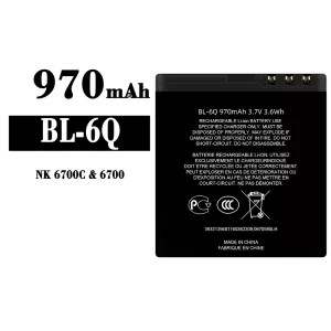 Phone battery BL-6Q for Nokia NK 6700C/6700