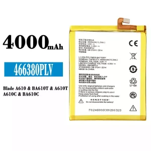 Phone battery 466380PLV for ZTE Blade A610/BA610T/A610T/A610C/BA610C