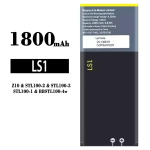 Phone battery BAT-47277-003 for BlackBerry Z10/LS1