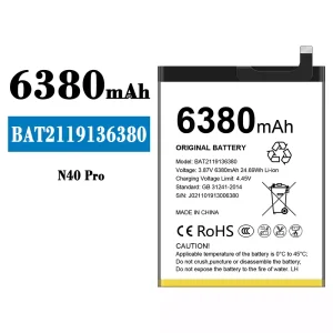 Phone battery BAT2119136380 for Doogee N40 Pro