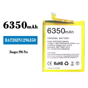 Phone battery BAT20ZN1296350 for Doogee S96 Pro