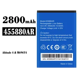 Phone battery 455880AR for YES Altitude 4