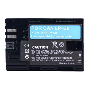 Camera battery for Canon LP-E6