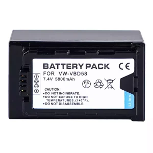 Camera battery for PANASONIC VW-VBD58