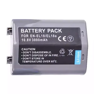 Camera battery for Nikon EN-EL18