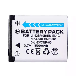 Camera battery for CASIO Exilim EX-G1 Exilim EX-H5 EX-H50 EX-H60 EX-JE10
