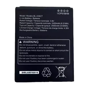 Battery for Cricket Debut Smart SL101AE,BL-A36CT