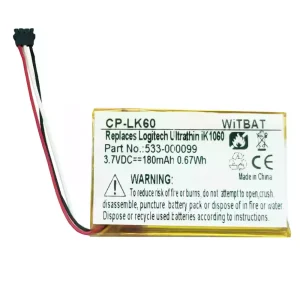 Battery for Logitech Ultrathin ik1060,Ik1041,Keys To-Go,AHB222535PJT