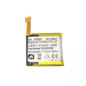 Battery for TicWatch S2 TicWatch E2 WG12016,SP452929SF