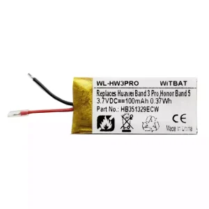 Battery for Huawei Band 3 Pro,Honor Band 5,HB351329ECW