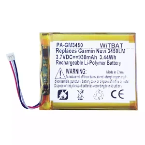 Battery for Garmin 361-00046-00,361-00046-02,361-00046-07
