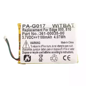 Battery for Garmin 361-00035-00,361-00035-02