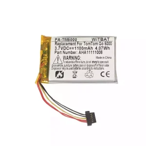 Battery for TomTom Go 5000,Go 5100,Go 6000,Go 6100,Go 9000,AHA11111008