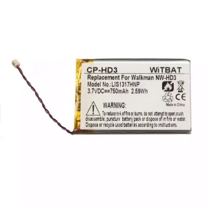 Battery for SONY LIS1317HNP,1-756-493-12