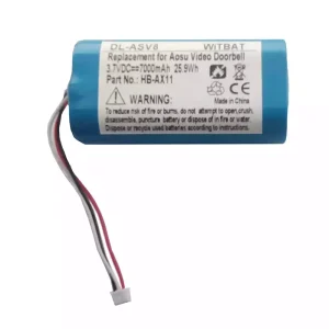 Battery for Aosu Video Doorbell V8,V8S,V8P,V8 pro,HB-AX11